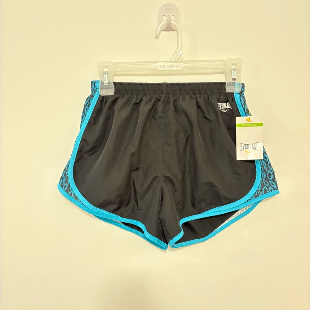 Everlast size sm. Elastic waist lined Shorts Black Blue Lightweight breathable